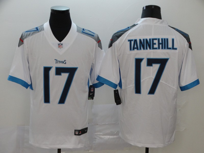 Men's Tennessee Titans Ryan Tannehill #17 White Jersey